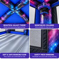 Château gonflable commercial Ceyu sur le thème de l'espace, en PVC, avec design fusée astronaute, pour événements et locations de fêtes pour enfants
