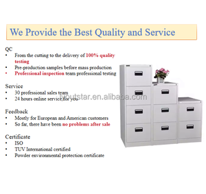 Металлический шкаф для хранения файлов А4, стальных шкафов и ящиков с 4 ящиками - Product Image 2