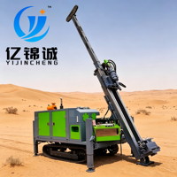 Foreuse d'exploration sur chenilles de 400 m avec télécommande sans fil, entièrement hydraulique, pour puits d'eau, pompe à boue de forage minier YJC XT-400L
