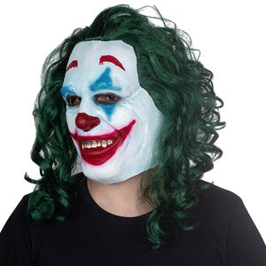 Masque de Joker <span class=keywords><strong>Joaquin</strong></span> Phoenix, accessoires de cosplay de clown, Halloween, Noël, effrayant, drôle, en latex, couvre-visage complet, pour fête, film - Product Image 3