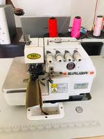 Machine à coudre industrielle Siruba 757 à 5 fils, surjeteuse robuste à entraînement direct pour vêtements de travail, tapisserie et tissus épais