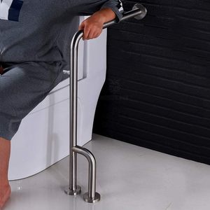Poignée de sécurité pour toilettes en acier inoxydable 304 en forme de U, accessible aux personnes âgées et aux personnes handicapées, support de sécurité pour salle de bain - Product Image 1