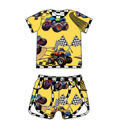 Ensemble de vêtements pour enfants en bambou, haut à manches courtes confortable et respirant, ensemble de pyjama en bambou pour bébé, 2 pièces