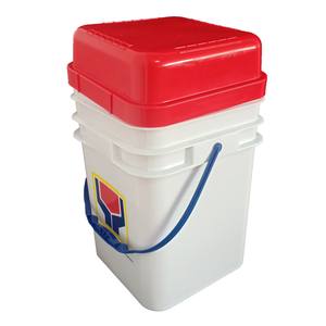 Wholesale 20L square Plastic Pail Food Grade Plastic <strong>Bucket</strong> With Lid Can Printing logo <strong>Donation</strong> <strong>Bucket</strong> - Product Image 4