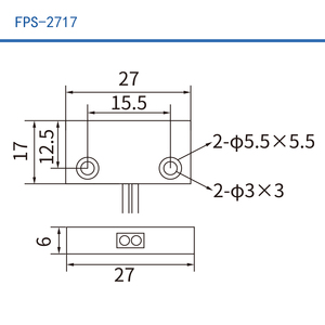 เซ็นเซอร์แม่เหล็กแบบรีด HKFAST FPS-2717 พร้อมตัวเรือน ABS สายไฟ UL1007 24AWG สำหรับตรวจจับประตูเฟอร์นิเจอร์ - Product Image 2