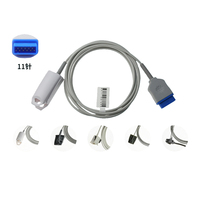 Compatible avec le capteur SpO2 GE, sonde à clip pour doigt réutilisable