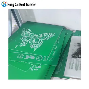 Hongcai ПВХ PP ABS пластиковый лист на заказ со стразами, теплопередающий дизайн, лазерная машина для резки, производство печати