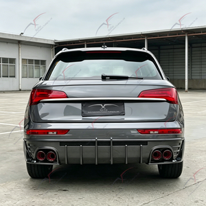 Kit carrosserie en fibre de carbone pour <span class=keywords><strong>Audi</strong></span> <span class=keywords><strong>Q5</strong></span> Q5L SQ5 : <span class=keywords><strong>pare</strong></span>-chocs avant, diffuseur arrière, séparateur avant, embout d'échappement 2021-2025 - Product Image 3