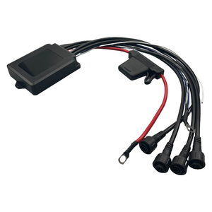 Controller <span class=keywords><strong>LED</strong></span> RF a Doppia Zona Lumina Heavy-Duty 80A 12V 4 Vie con <span class=keywords><strong>Telecomando</strong></span> APP <span class=keywords><strong>per</strong></span> Kit Luci Fuoristrada Rock Wheel - Product Image 6