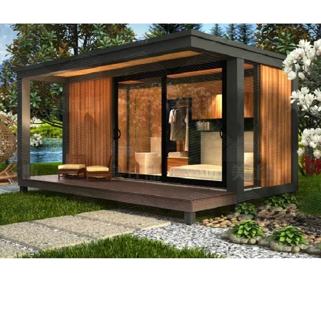 Quick install design ready made small prefabricated summer farden houses prefab tiny house