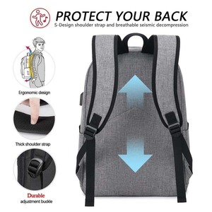 Sac à dos à bandoulière antivol pour ordinateur de collège et d'école Sac fourre-tout pour hommes Sac <span class=keywords><strong>scholl</strong></span> pour garçons - Product Image 4