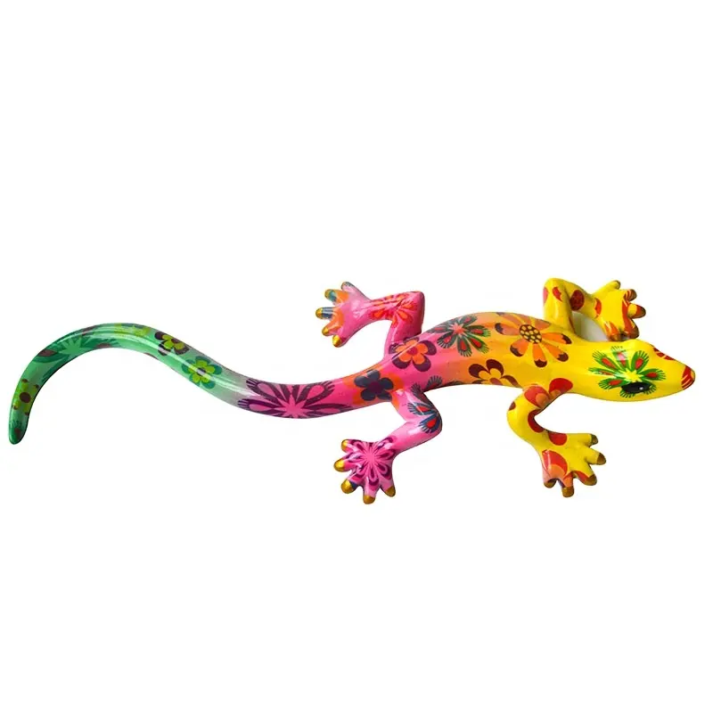 Fabrika satış 3D gecko heykeli su transfer baskı kertenkele hatıra buzdolabı mıknatısı
