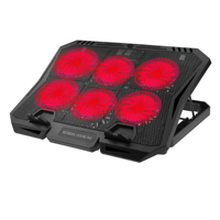 Support de refroidissement pour ordinateur portable MOMI en promotion – Radiateur de routeur avec réglage d'angle, 6 ventilateurs, coussin de refroidissement par air pour ordinateur portable