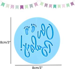 Timbro per Goffratura Unicorno per Torta Baby Shower, Impronta di Piedino per Bimbo/Bimba, per Biscotti e Fondente, Ecologico, Diametro 8cm - Product Image 6