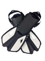 Palmes de plongée réglables transfrontalières, adaptées au snorkeling et à la plongée, équipement de natation et de plongée unisexe pour adultes