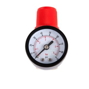 วาล์วนิรภัยทองแดง 1/2 นิ้ว แบบเกลียวสำหรับระบบน้ำพร้อมเกจวัดแรงดัน - Product Image 2