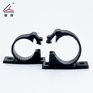 Clip de câble Lianyang série LY-J, fixation adhésive réglable en nylon pour la gestion des faisceaux de câbles - Product Image 2