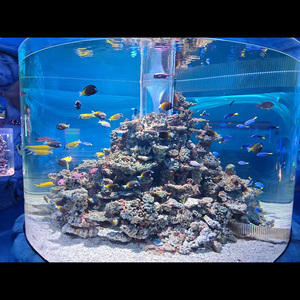 Wandgemonteerd cilindrisch rond <span class=keywords><strong>aquarium</strong></span> 50mm kunststof acryl viskom - Product Image 3