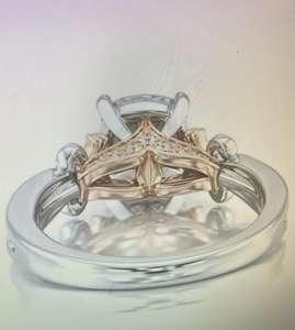 Bague en or jaune pour femme 9K 10K 14K 18K Bague de fiançailles solitaire en moissanite diamant Bijoux en or - Product Image 2