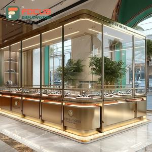 Fabricant de présentoirs de bijoux modernes sur mesure, finition stratifiée, vitrine de boutique - Product Image 4