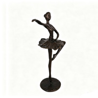 Statuette de ballerine en fonte, statue de danseuse abstraite, décoration de table, artisanat en métal, cadeau, ornement, accents décoratifs