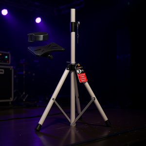 Support de haut-parleur trépied blanc réglable de 31 à 36 pouces, tige de 35 mm, capacité de 132 lb, sac inclus - Product Image 2