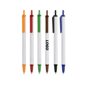 Clip Clicks Retractable Ballpoint Pens, Medium 1.0mm, Black/Blue/Red Ink, <b>Journal</b>/Office Supplies, Custom Gift - Product Image 1