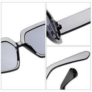 Lunettes de soleil unisexes vintage UV400 personnalisées avec logo, monture PC colorée, verres acryliques, pour hommes et femmes, par un créateur de mode populaire - Product Image 6