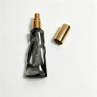 Vente directe d'usine, flacon à bille en verre transparent vert de 10 ml, impression de logo, style multicolore pour parfum et cosmétiques