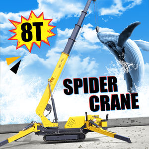 מכירת מפעל, עגורן עכביש עם גובה הרמה 10 מ', 15 מ', 16 מ', 19 מ', 3 טון, 5 טון, 8 טון, 10 טון, זחלי, טלסקופי, דיזל, חשמלי. - Product Image 4