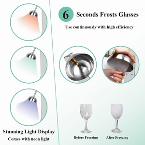 Équipement de refroidissement rapide pour verres en verre commercial avec connexion au gaz CO2, machine à glaçons - Product Image 4