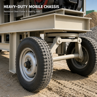 Concasseur à marteaux mobile, machine de concassage de pierres et de roches portable à diesel pour le traitement du charbon, du calcaire et des briques