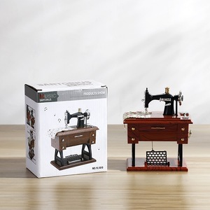 Valentine's Day Gift Vintage <strong>Sewing</strong> Machine Music <strong>Box</strong> for Wedding Gifts - Product Image 2