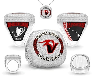 2026 Customized Rose Gold Plated Alloy Champion Ring for Baseball Softball Football-Manufacturer Direct Sales - Product Image 3