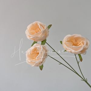 Austin Rose Artificial <b>Flowers</b> <b>Silk</b> High Simulation Wedding Decor Single Branch - Product Image 3