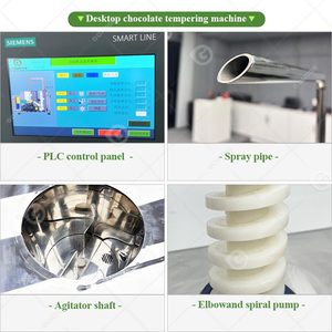 Temper Melting <b>Automatic</b> Heated Cold Milk 5.5l Mini Small Machine Chocolate Melt and <b>Dispenser</b> - Product Image 4