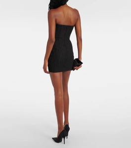 A9606 Vêtements de créateur personnalisés de haute qualité, <span class=keywords><strong>ensemble</strong></span> de vestes et robes mi-longues pour femmes, costume élégant de grande taille pour femmes - Product Image 4