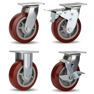 <span class=keywords><strong>Ruedas</strong></span> de Acero Inoxidable de 4/5/6/8 Pulgadas, 200/250/300/350 kg, <span class=keywords><strong>Ruedas</strong></span> de Suspensión de Alta Resistencia con Freno - Product Image 3