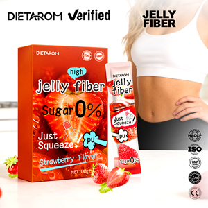 Bâtonnets de gelée saveur fraise riches en fibres, <span class=keywords><strong>probiotiques</strong></span> et vitamines, complément alimentaire minceur à base de plantes pour le soutien intestinal - Product Image 1