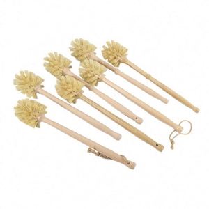 Long Wood Handle <b>Bottle</b> Cleaning <b>Brush</b> with Strong Sisal Bristles - Product Image 1