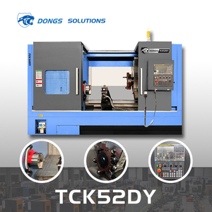 Dongs-TCK52DY ngang nghiêng giường <span class=keywords><strong>CNC</strong></span> Lathe độ chính xác cao fanuc điều khiển cho nhiệm vụ ánh sáng chính xác phần công cụ tự động thay đổi - Product Image 1