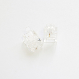 Connecteur de câble réseau <span class=keywords><strong>Metz</strong></span> RJ45, routeur 3G, RJ11, Cat6a STP, fiche modulaire sans outil - Product Image 1