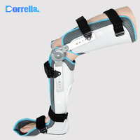 Orthèse de genou et de cheville avec attelle de fixation articulaire et attelle de pied pour la protection de la cheville