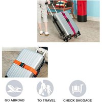 Sangle de valise colorée, sangles de bagages réglables, sangles de bagages de voyage avec boucle à dégagement rapide