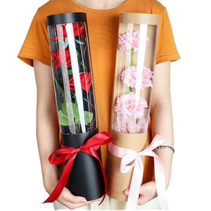 Biodegradable Valentine's Day Flower Packaging Gift <b>Box</b> with Custom Logo DIY Single Flower Gift Set Stamping & Print Options - Product Image 1