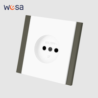 Enchufe de Pared WESA 16A, 1 Tomacorriente, Diseño Moderno y Lujoso, Enchufe Europeo