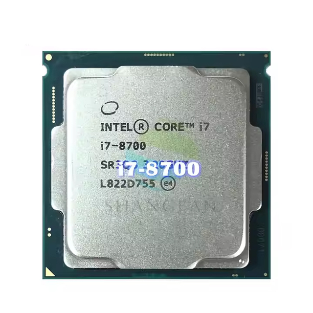 For Intel Core I7-8700 I7 8700 3.2 GHz Six-Core Twelve-Thread CPU Processor 12M 65W LGA 1151