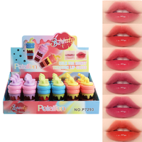 Ensemble de maquillage en vrac pigmenté hydratant et imperméable à l'eau 24pcs de longue durée teinté mignon liquide labial lèvre plus dodue
