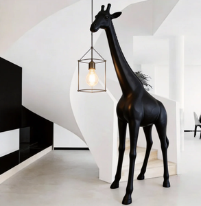 Lampadaire <span class=keywords><strong>girafe</strong></span> en résine élégant fait à la main avec lustre en cristal-Éclairage artistique de sculpture sur le thème des fleurs pour les intérieurs de luxe - Product Image 2
