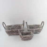 Jardinière d'oreiller naturelle faite à la main Design classique Arrangement de fleurs artificielles en forme de coeur pour la plantation au sol pour la culture de fleurs